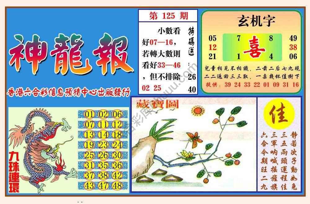 蓝月亮神龙报