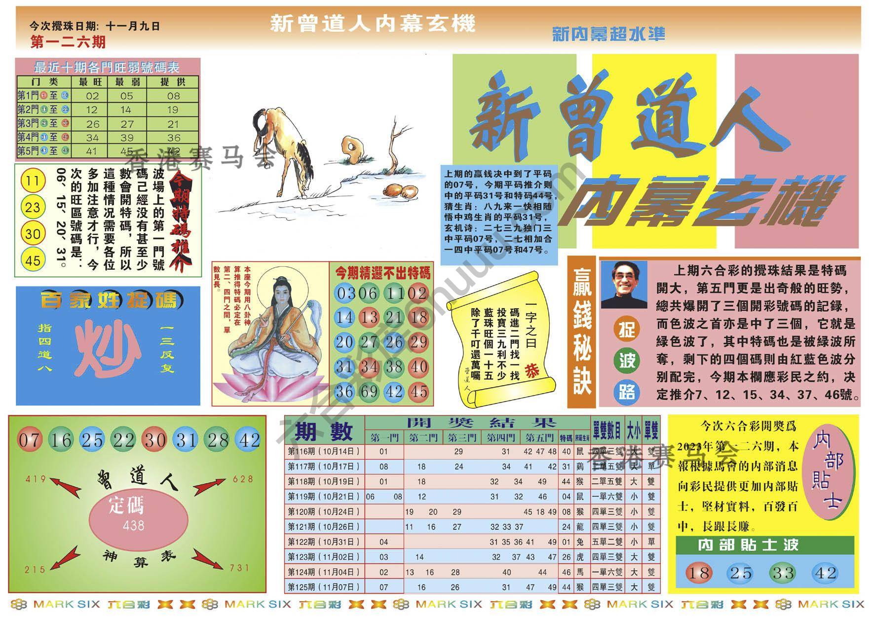 新曾道人内幕玄机