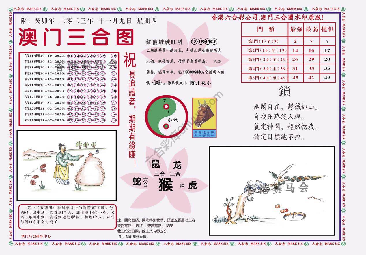 澳门三合图