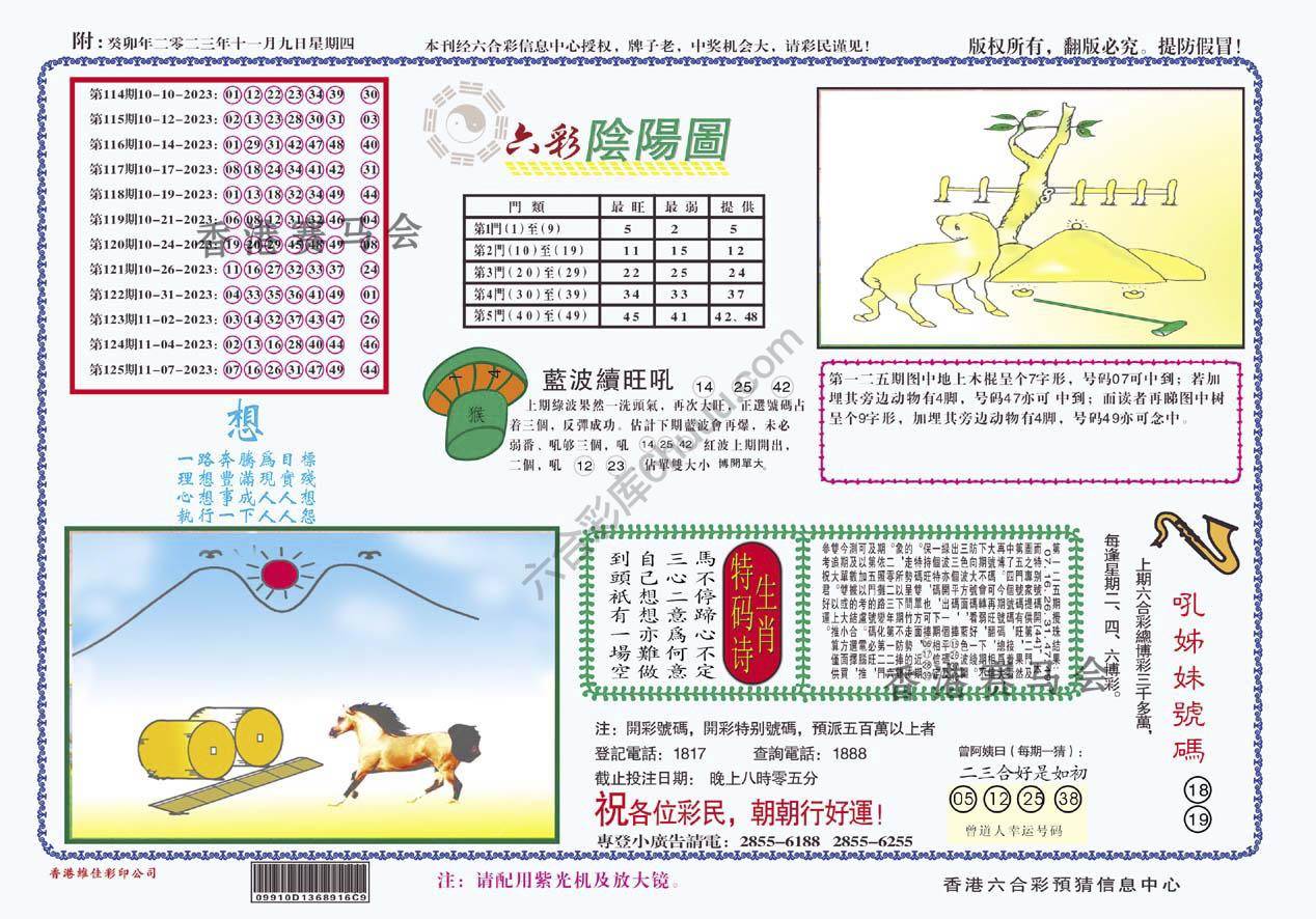 六彩阴阳图