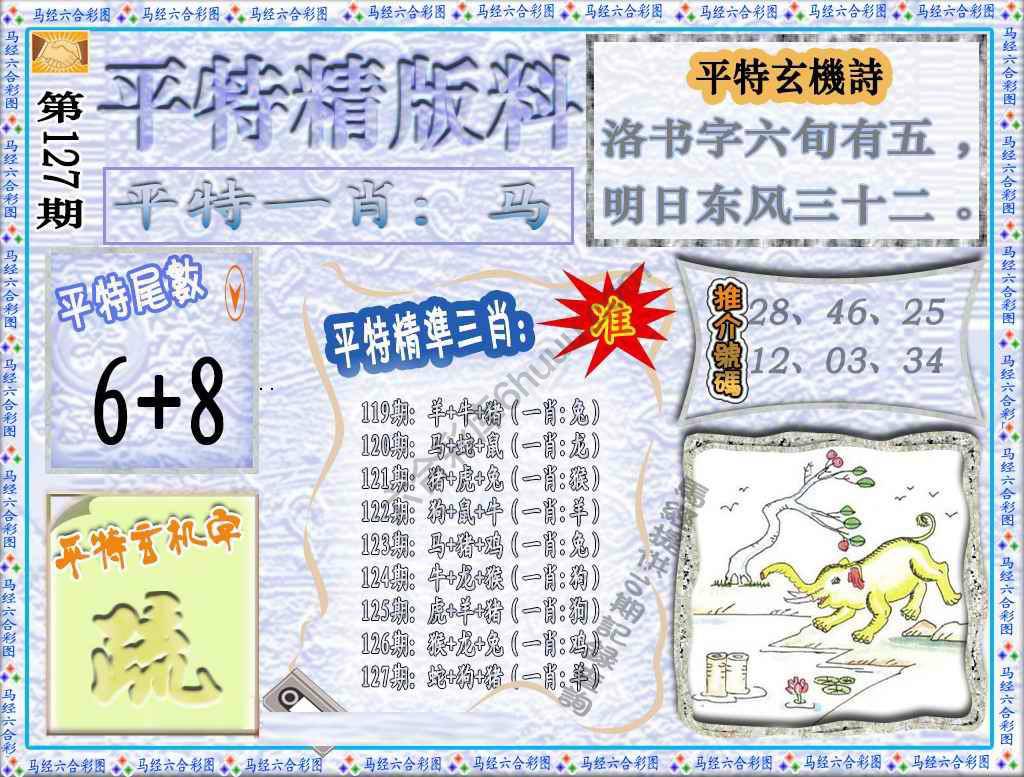 平特精版料