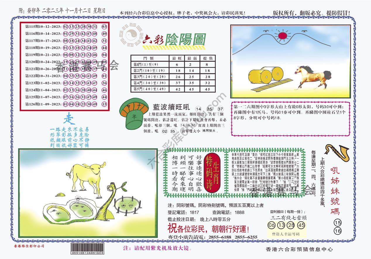 六彩阴阳图