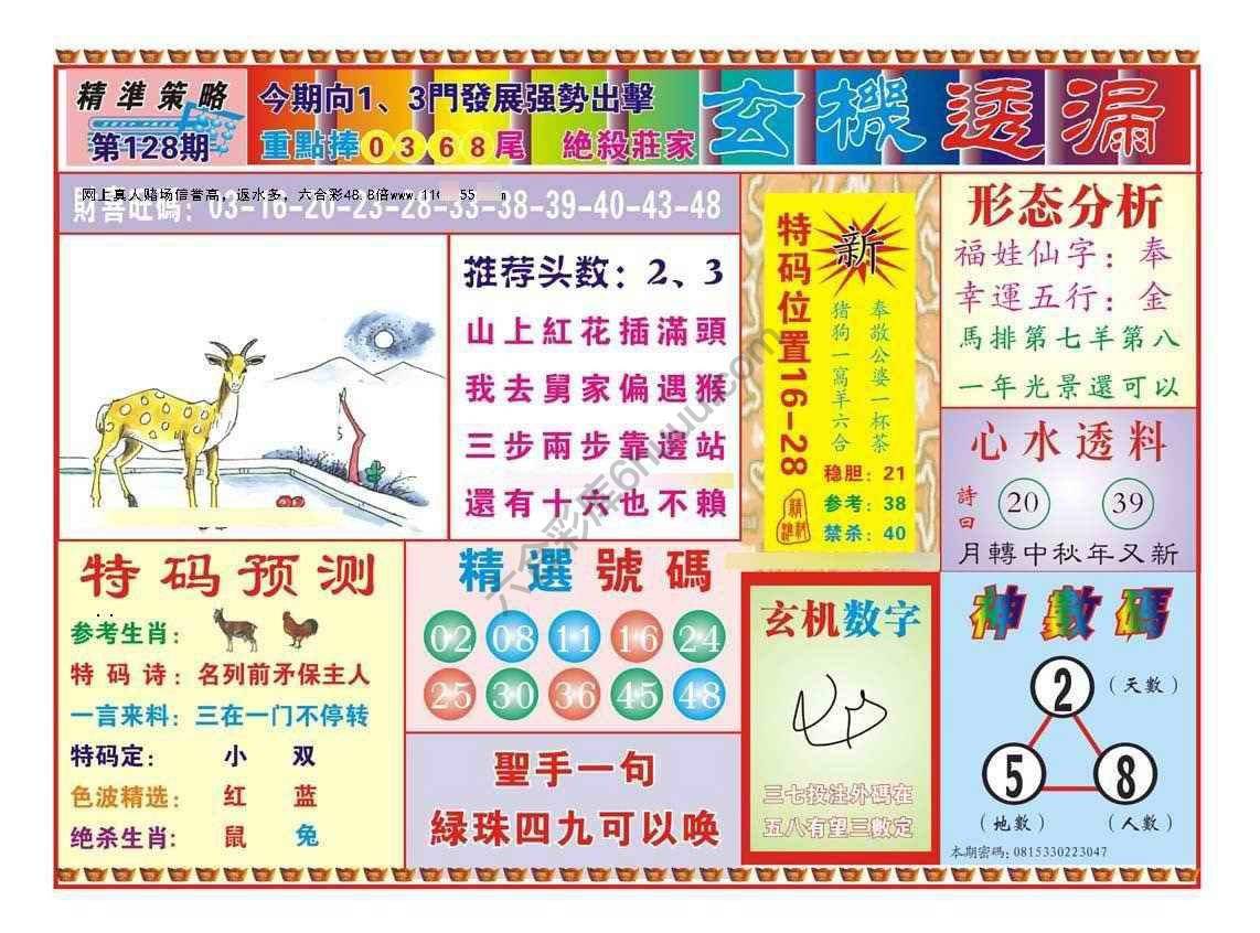 玄机透漏