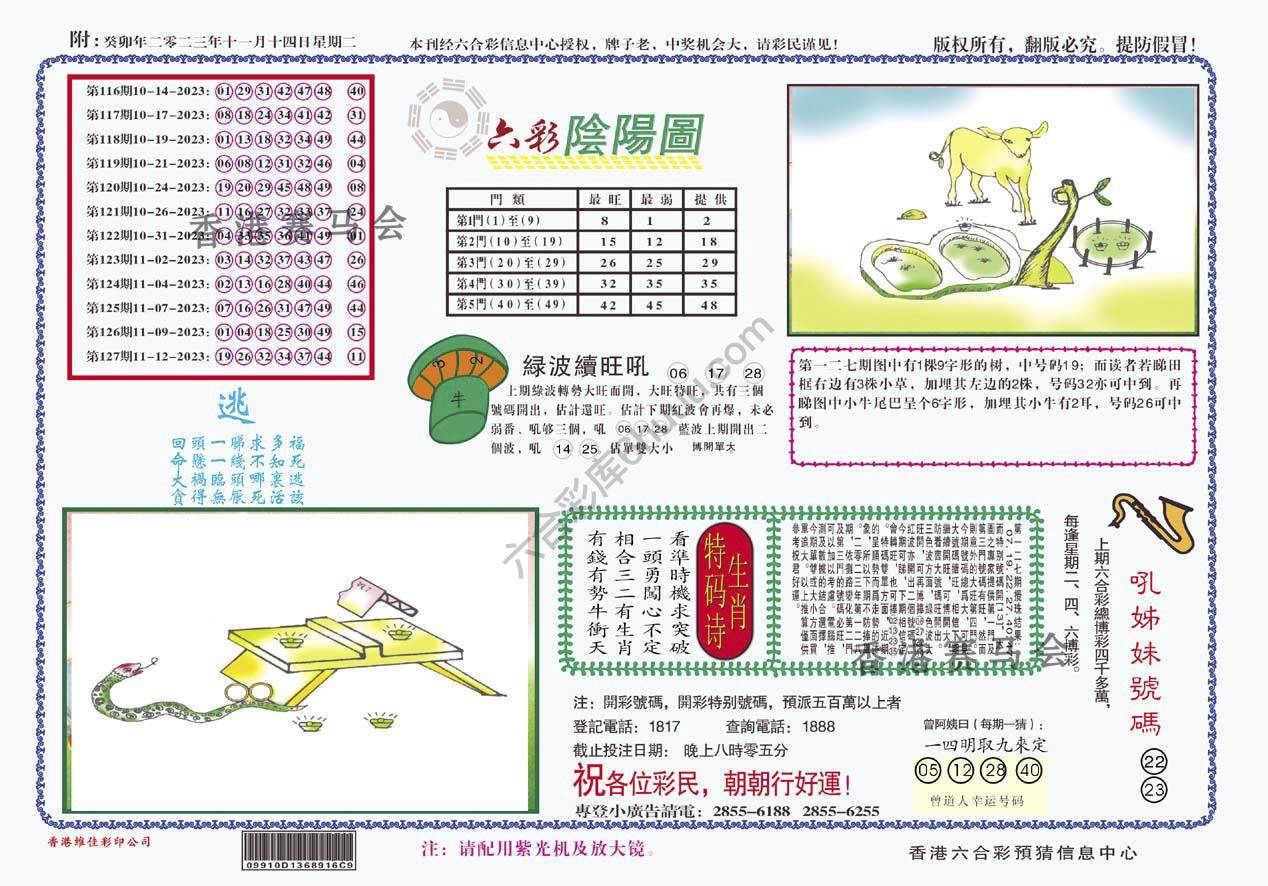 六彩阴阳图