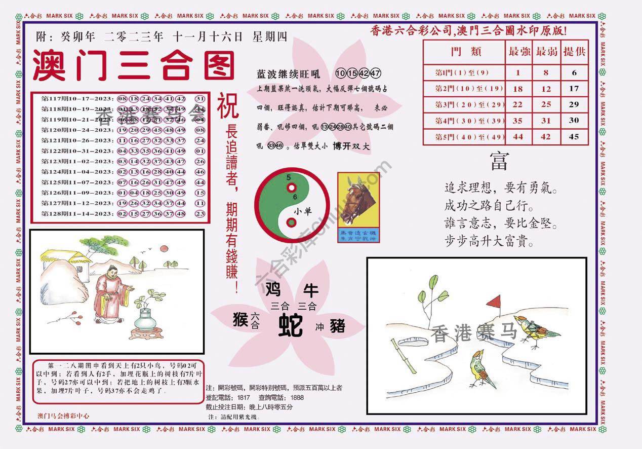 澳门三合图