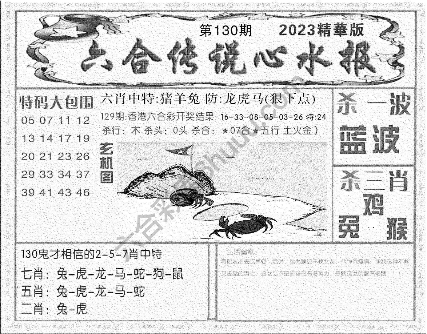 六合传说心水报