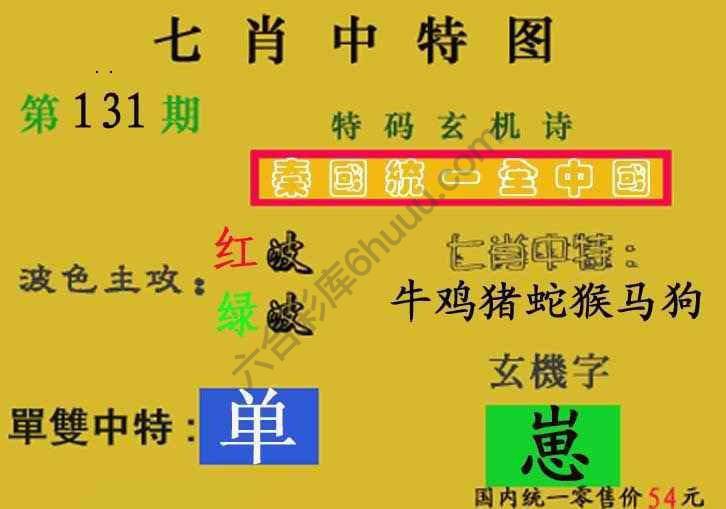 七肖中特图