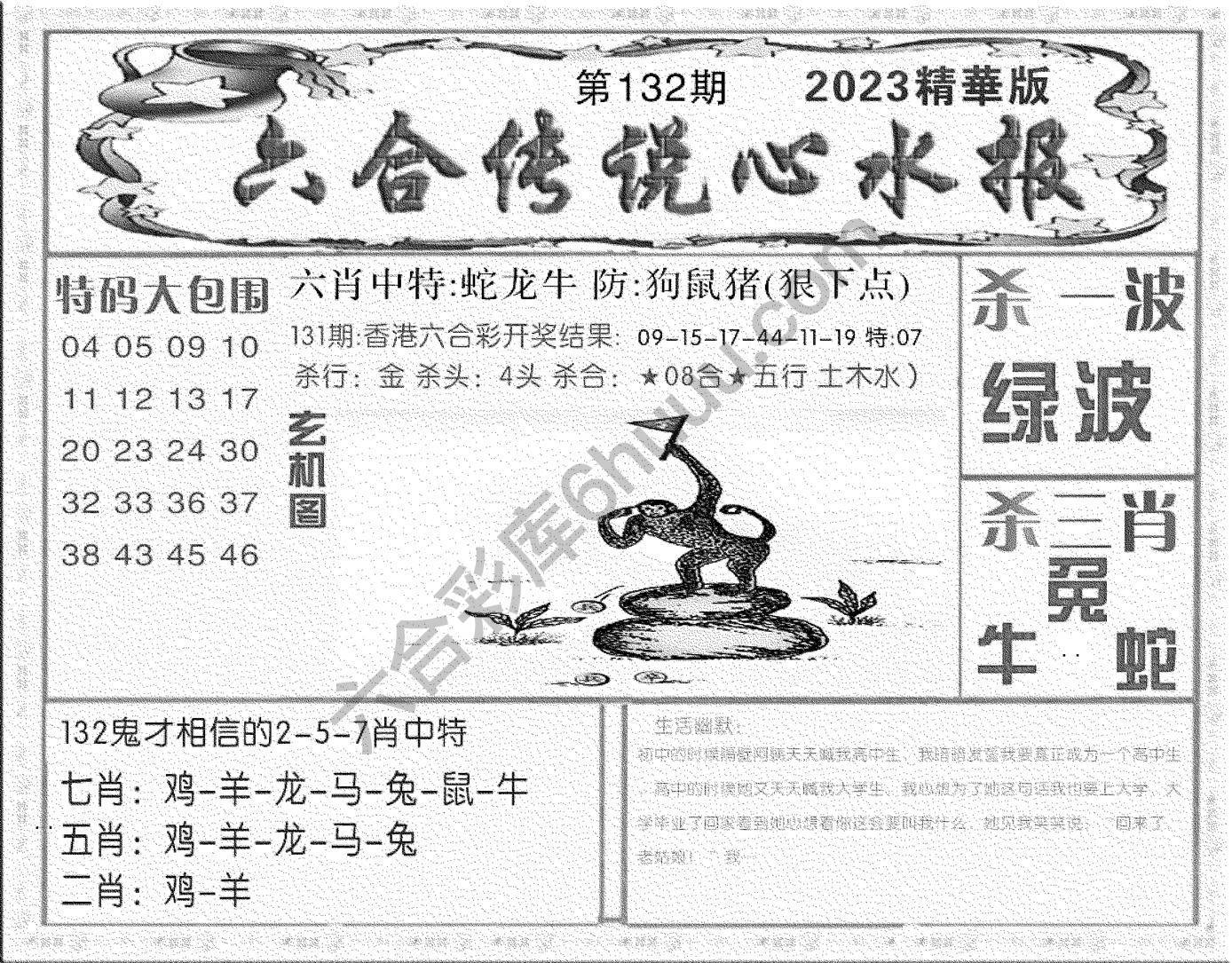 六合传说心水报