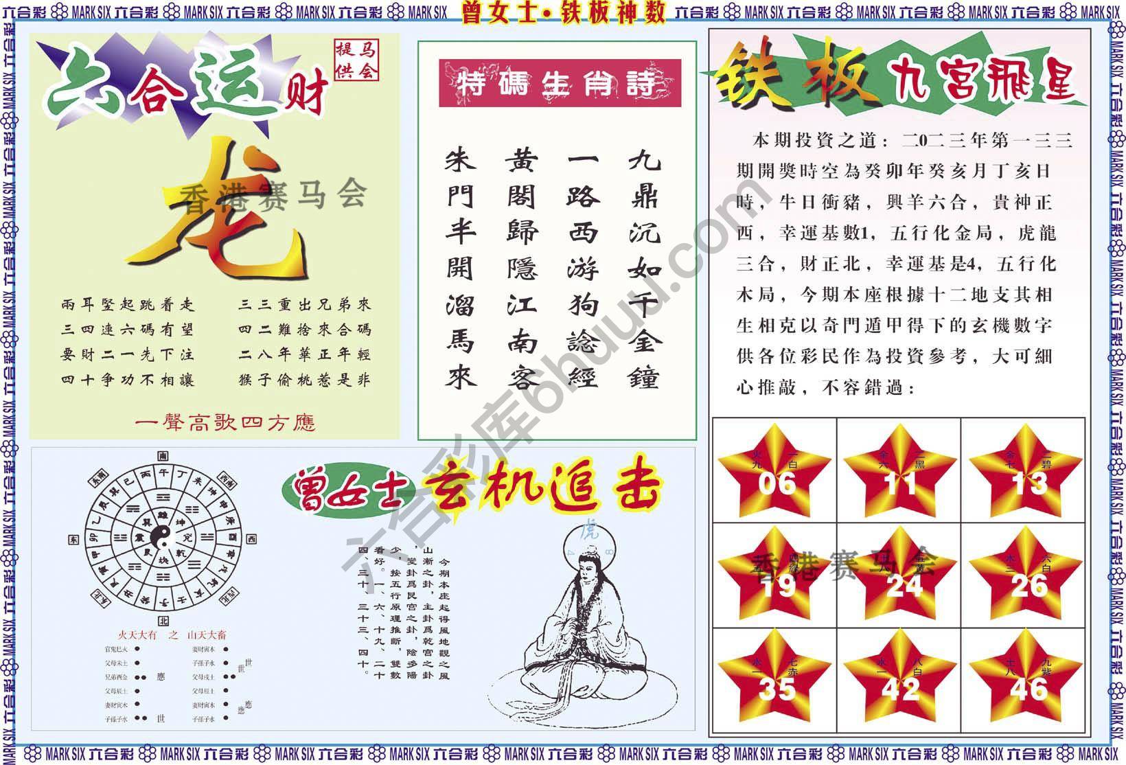 曾女士铁板神数