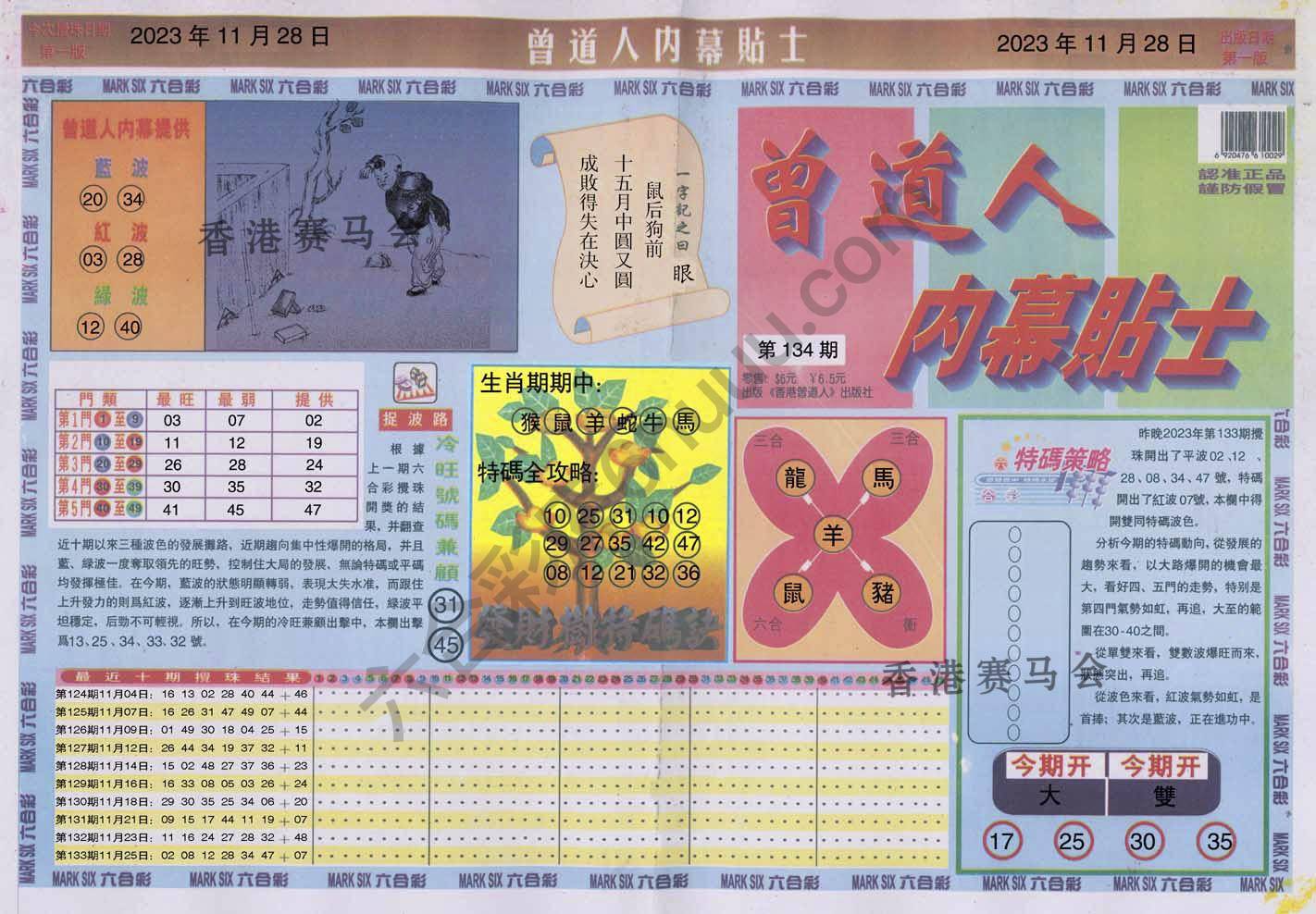 曾道人内幕贴士