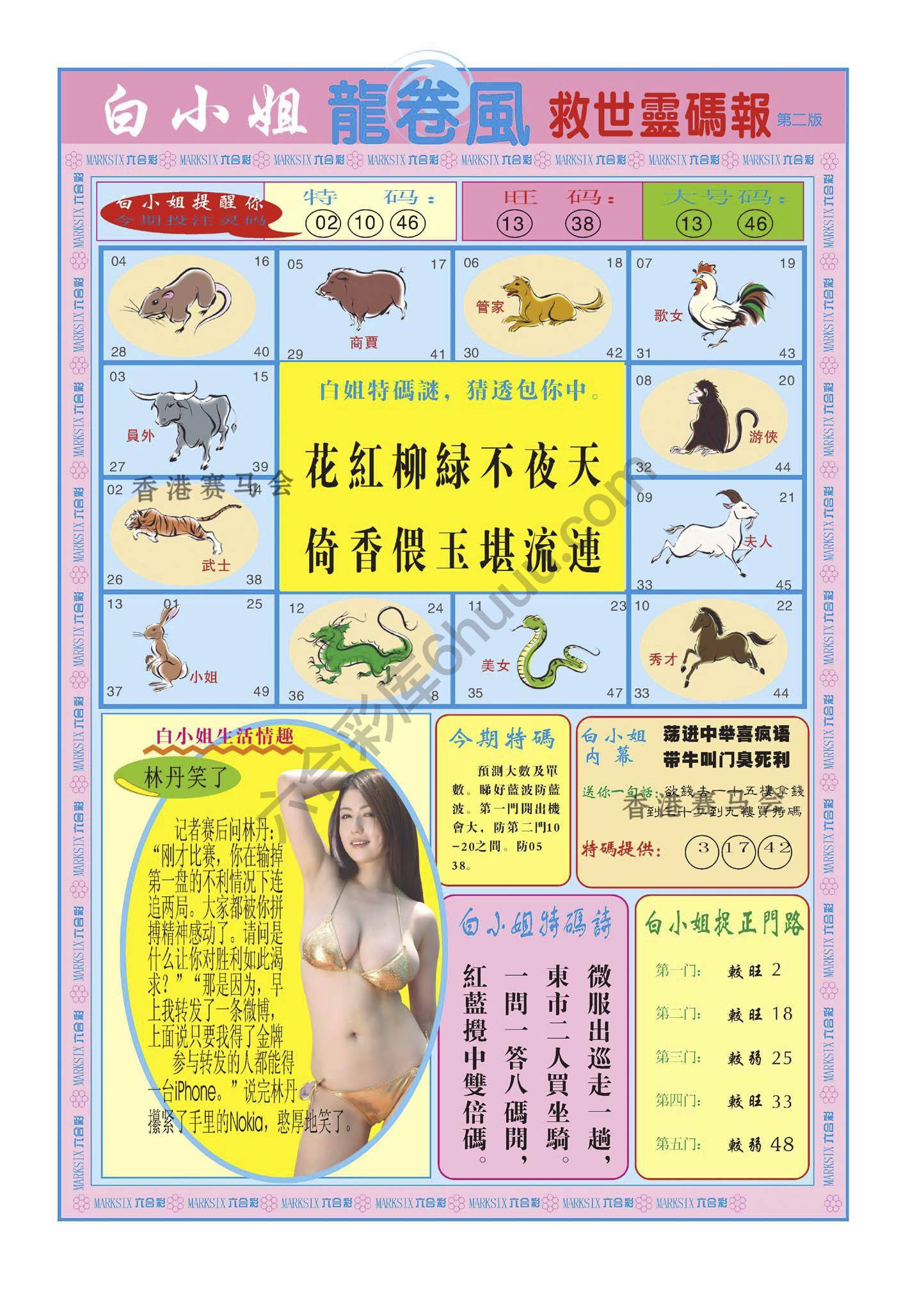 白小姐救世灵码报