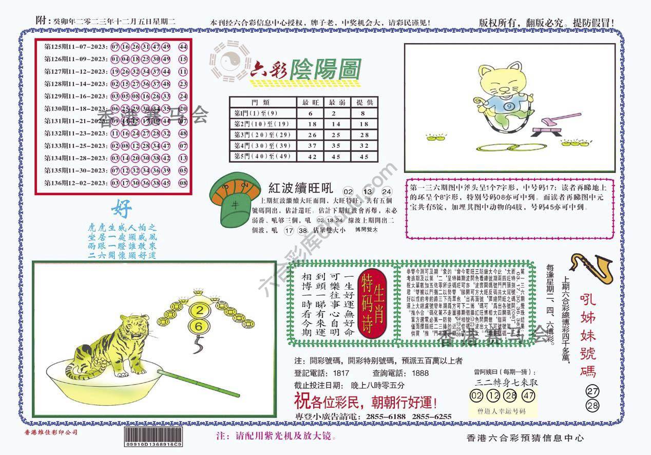 六彩阴阳图