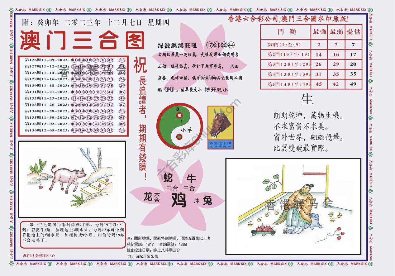 澳门三合图