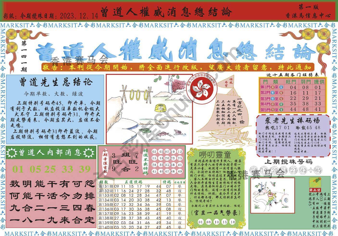 曾道人权威消息