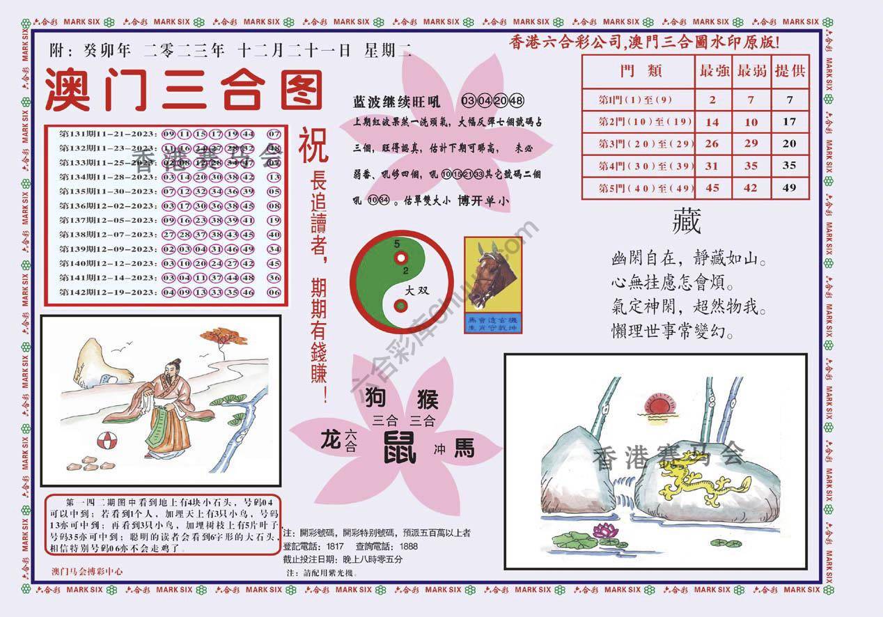 澳门三合图
