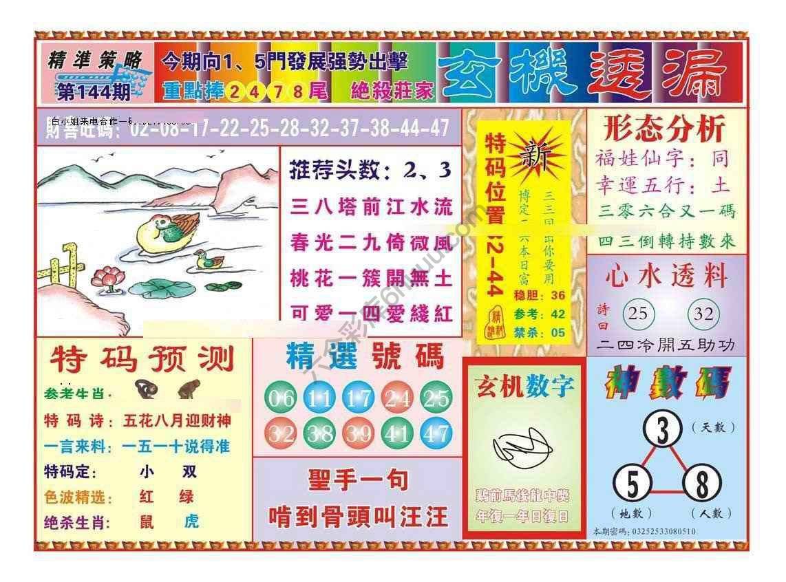 玄机透漏