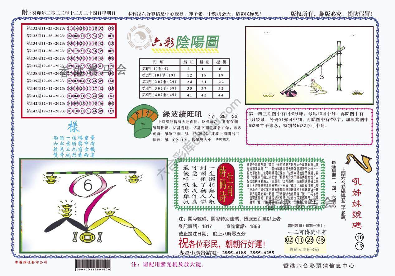 六彩阴阳图