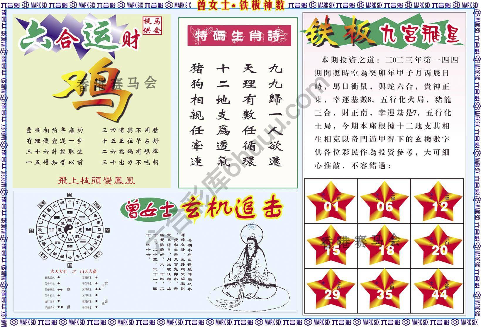 曾女士铁板神数