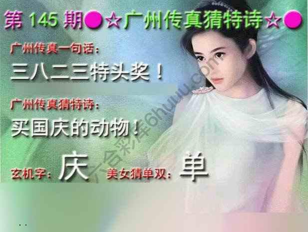 广州传真中特诗
