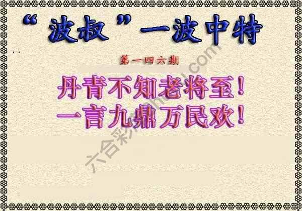 波叔一波中特