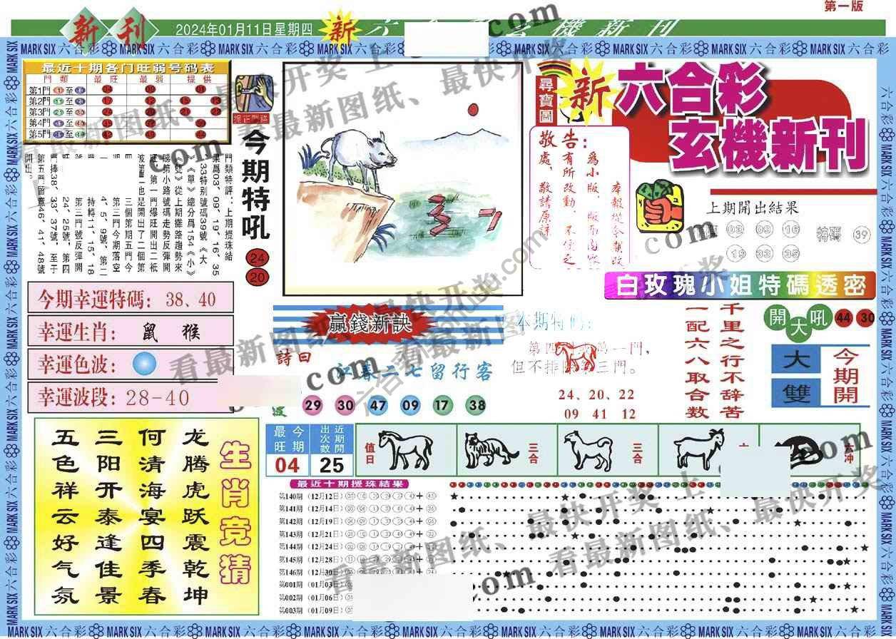 新六合彩特码新刊