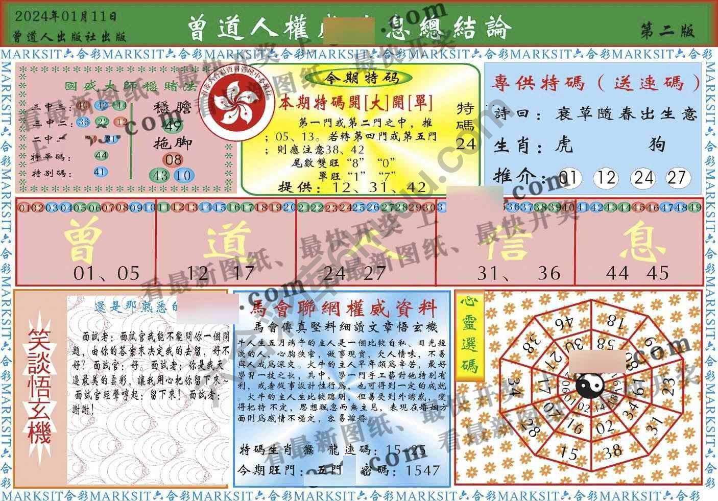 曾道人权威消息