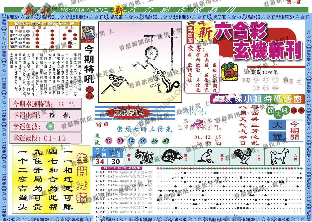 六合彩玄机新刊