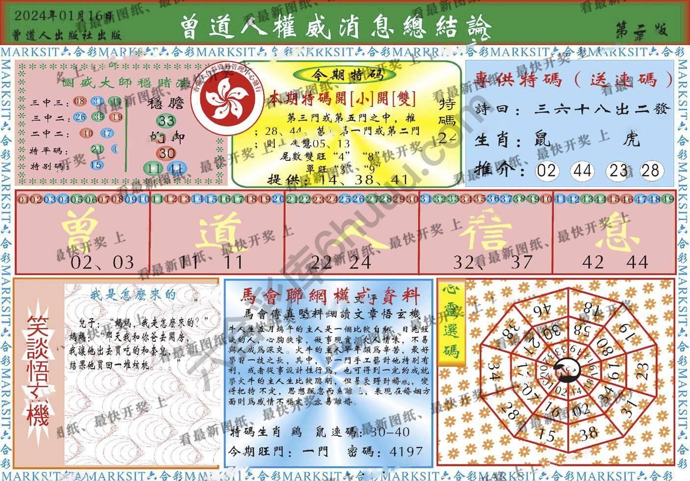 曾道人权威消息
