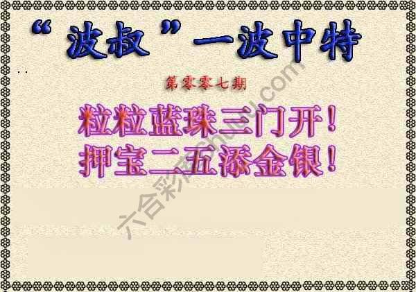波叔一波中特