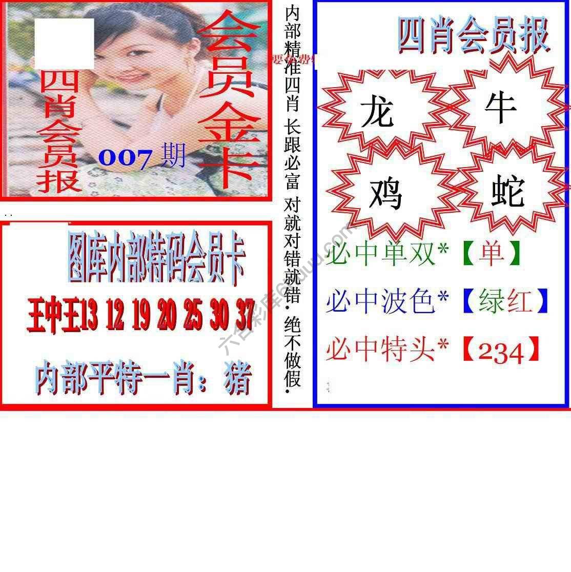 马经四肖会员报