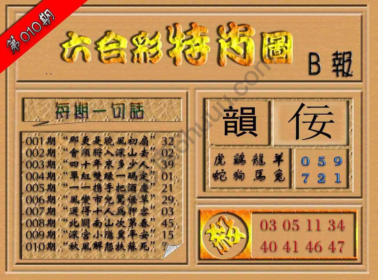 六合彩特肖图