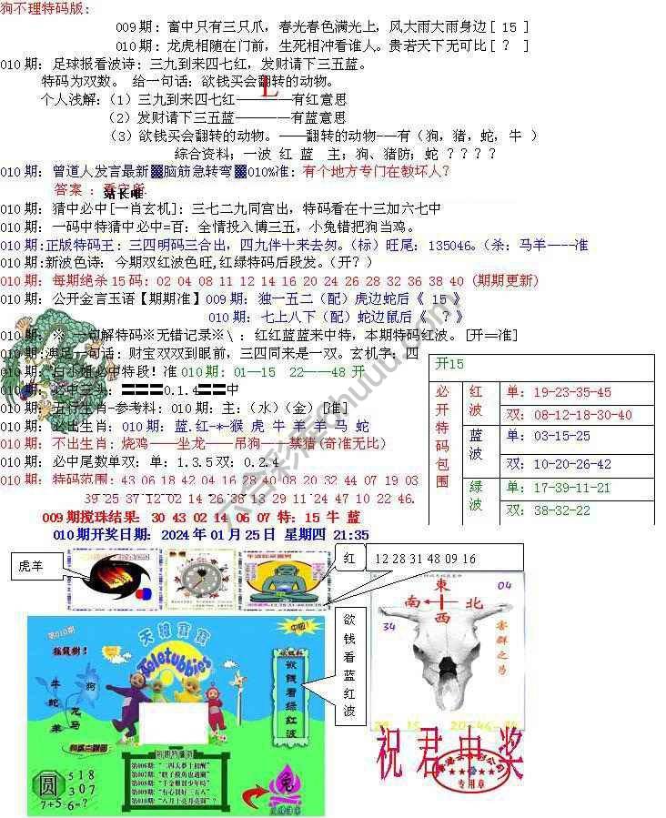 青龙五鬼报