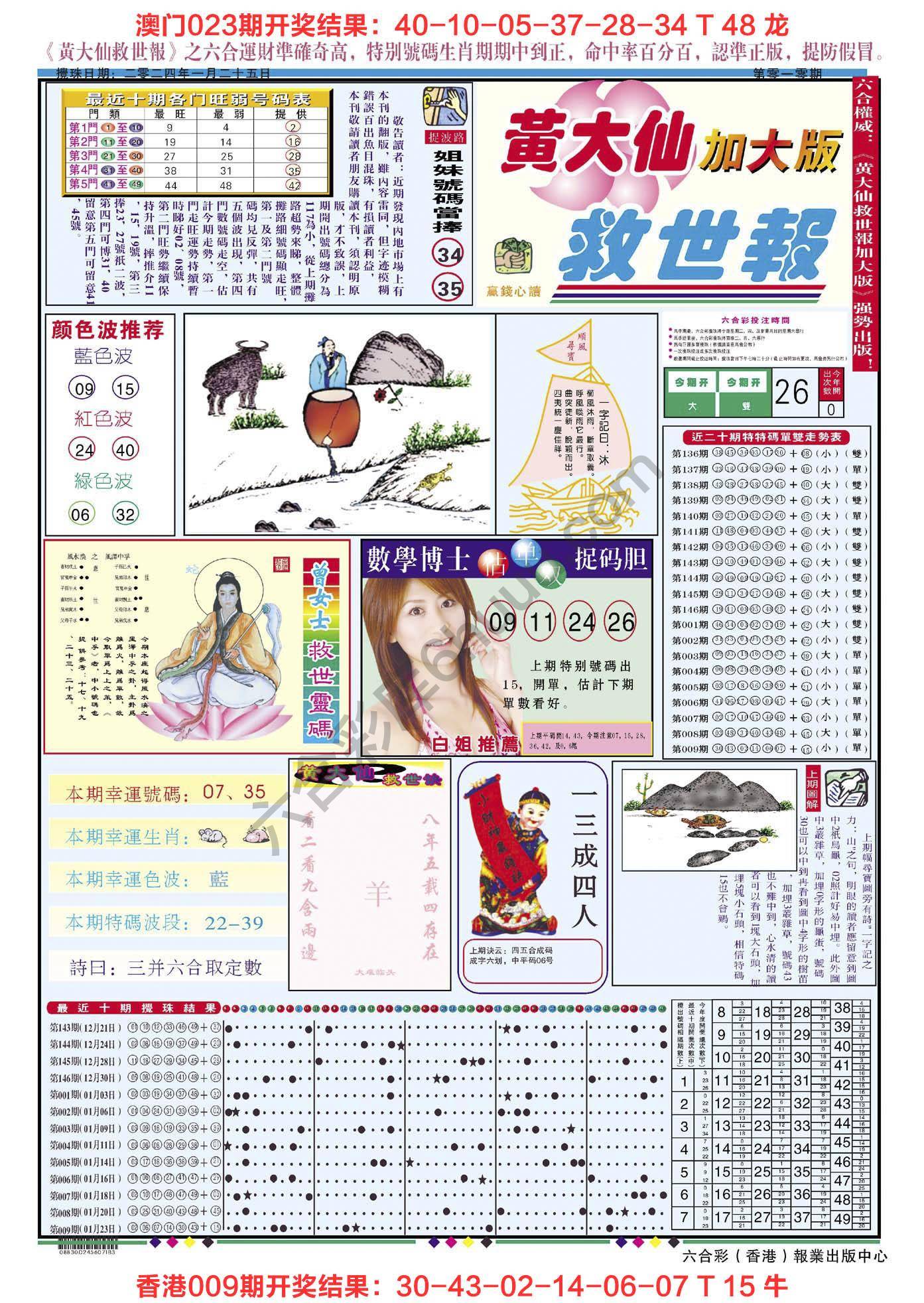 黄大仙救世报（加大版）