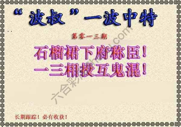 波叔一波中特