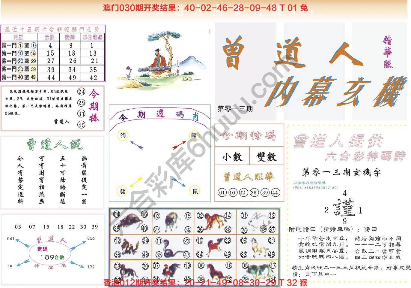 曾道人内幕玄机(精华版)