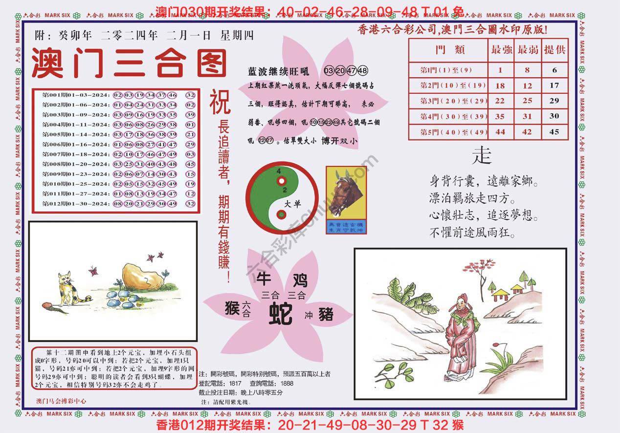 澳门三合图