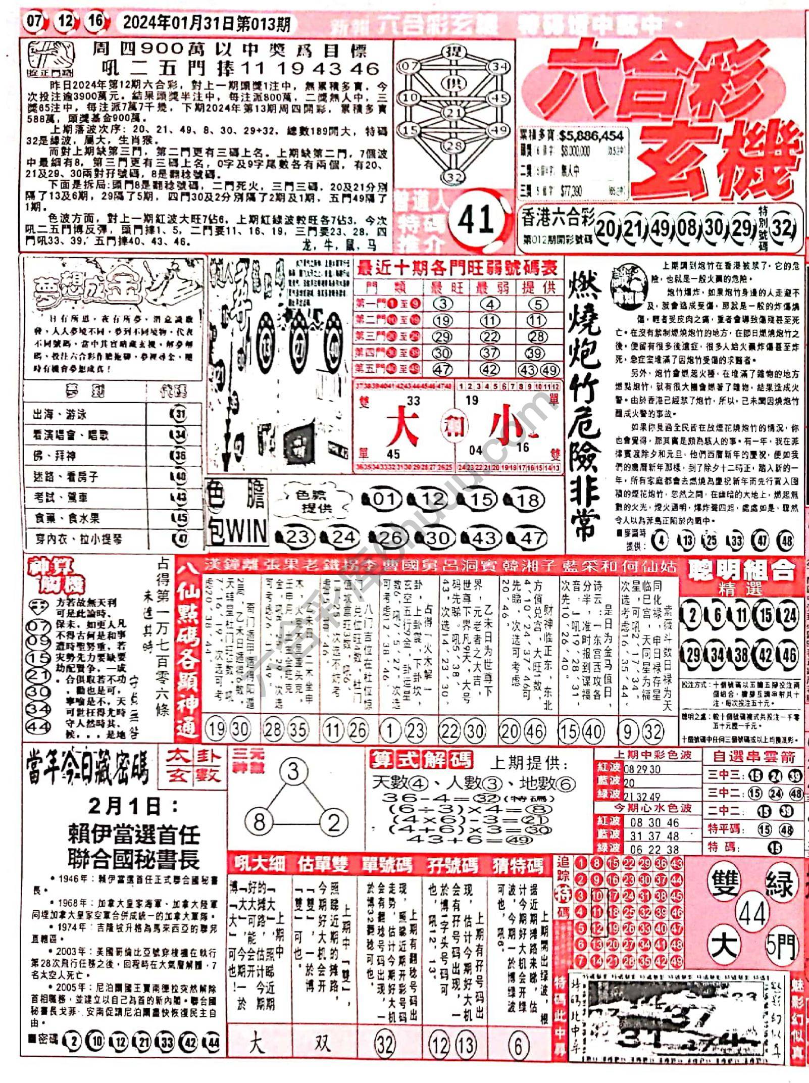 六合彩玄机