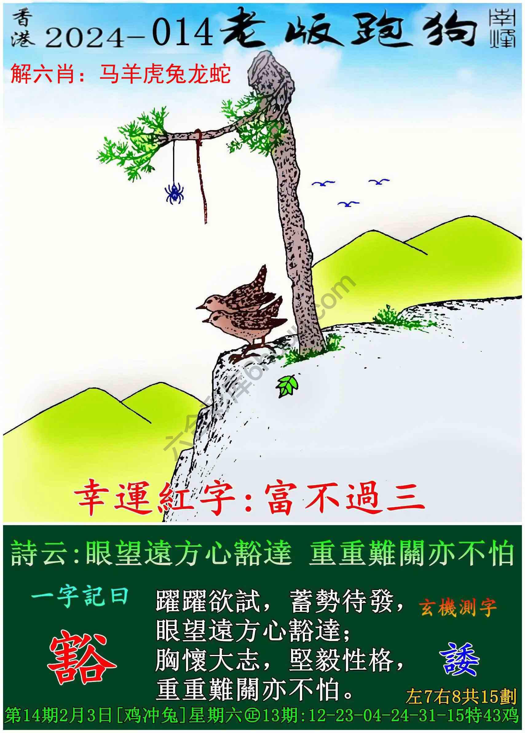 老版跑狗图