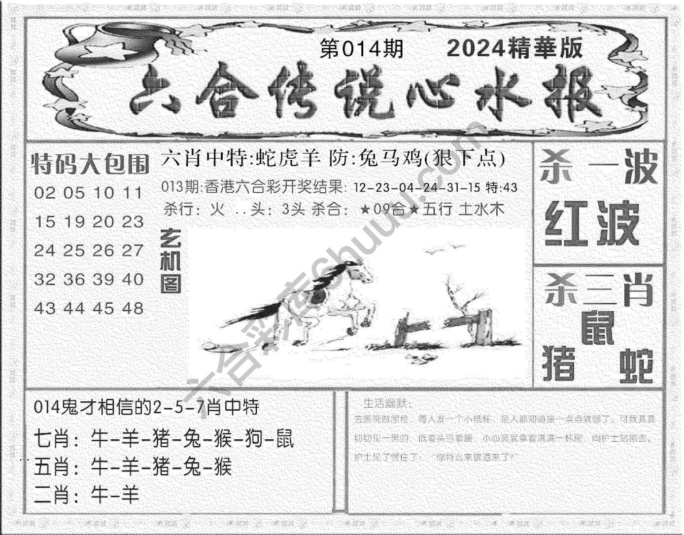 六合传说心水报