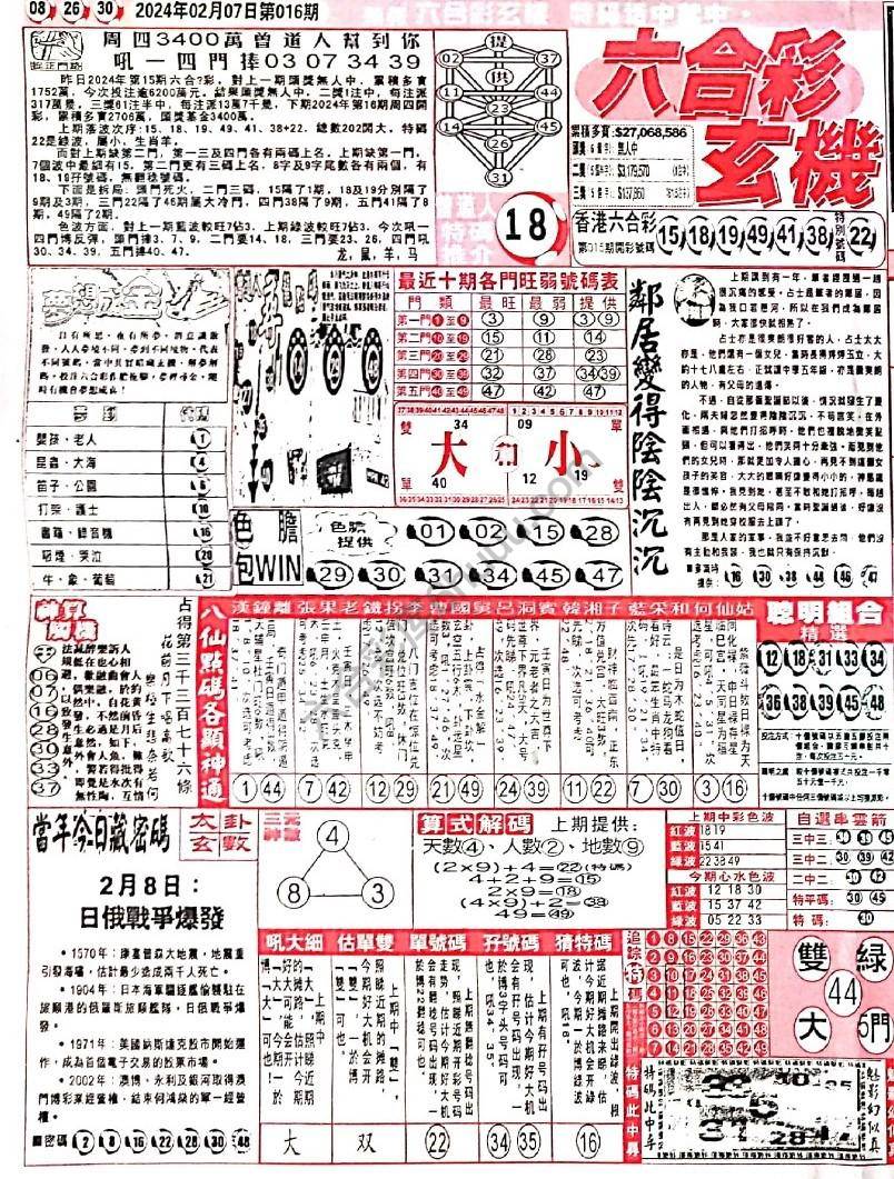 六合彩玄机