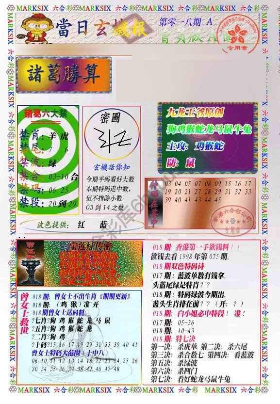 当日玄机报