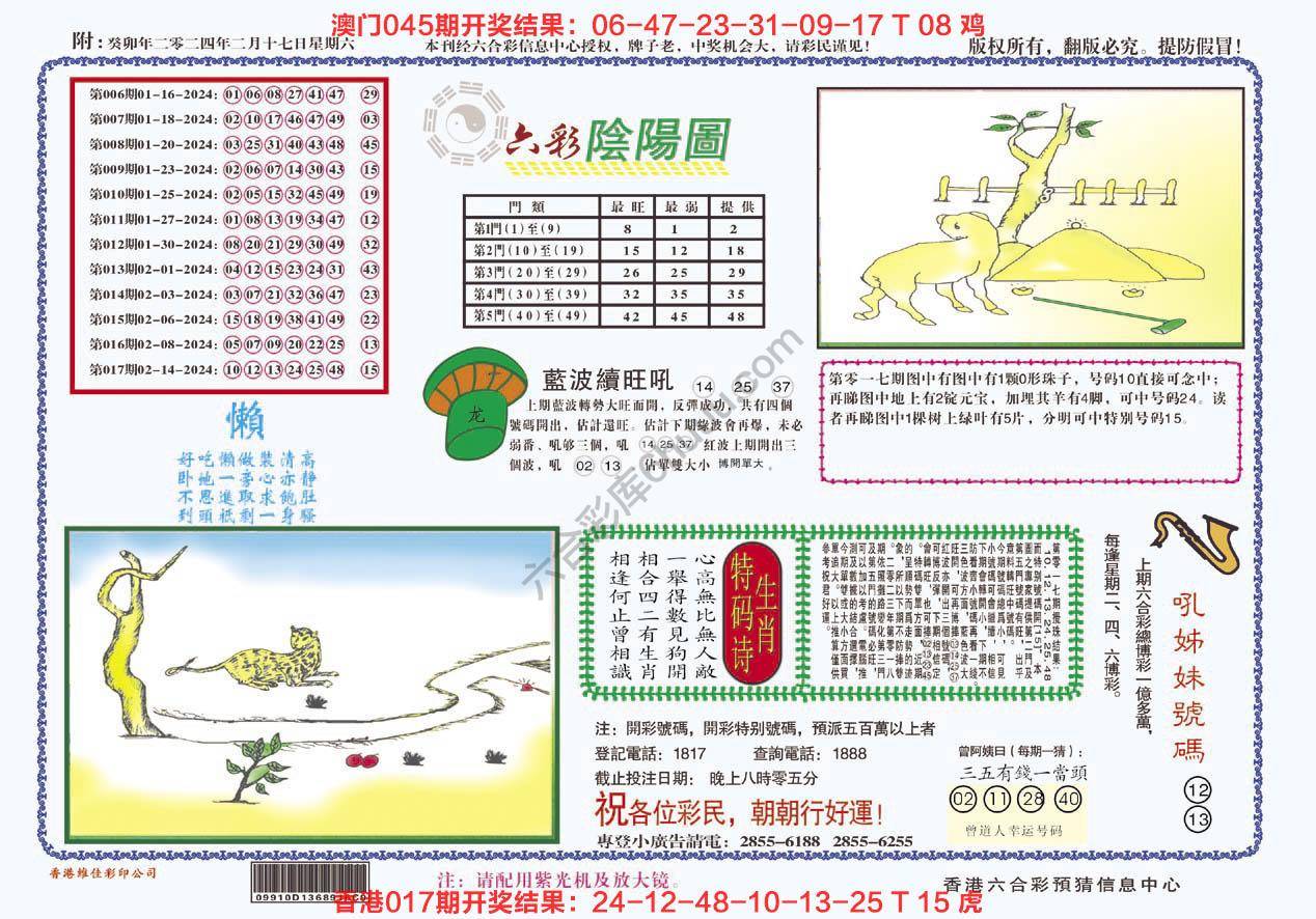 六彩阴阳图