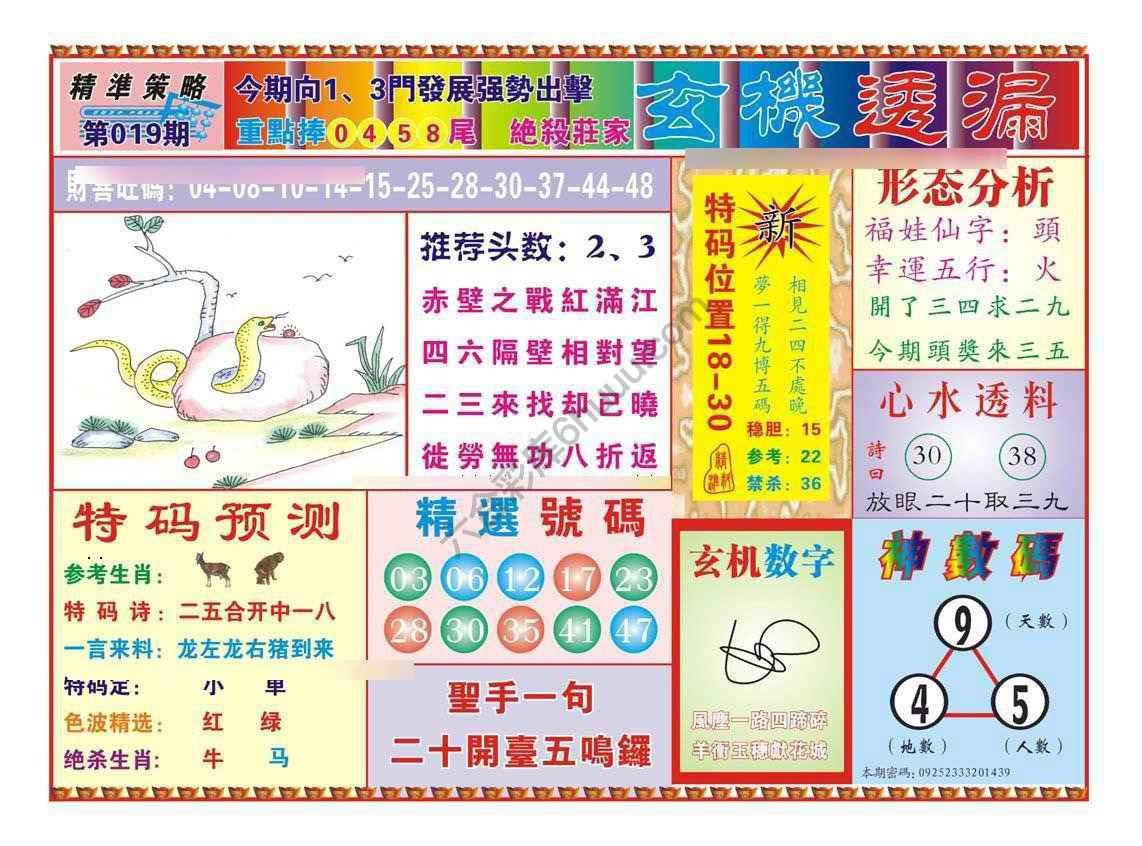 玄机透漏
