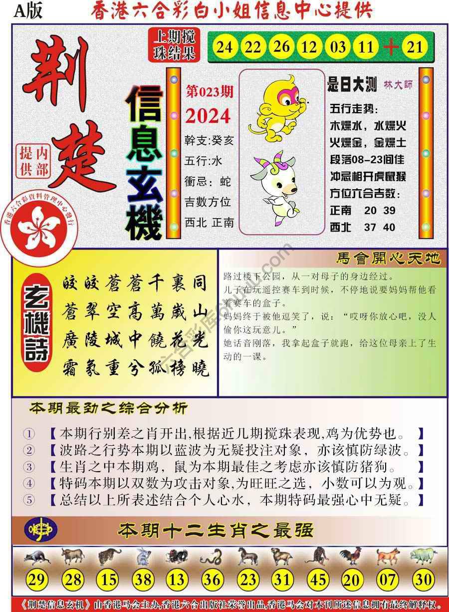荆楚信息玄机