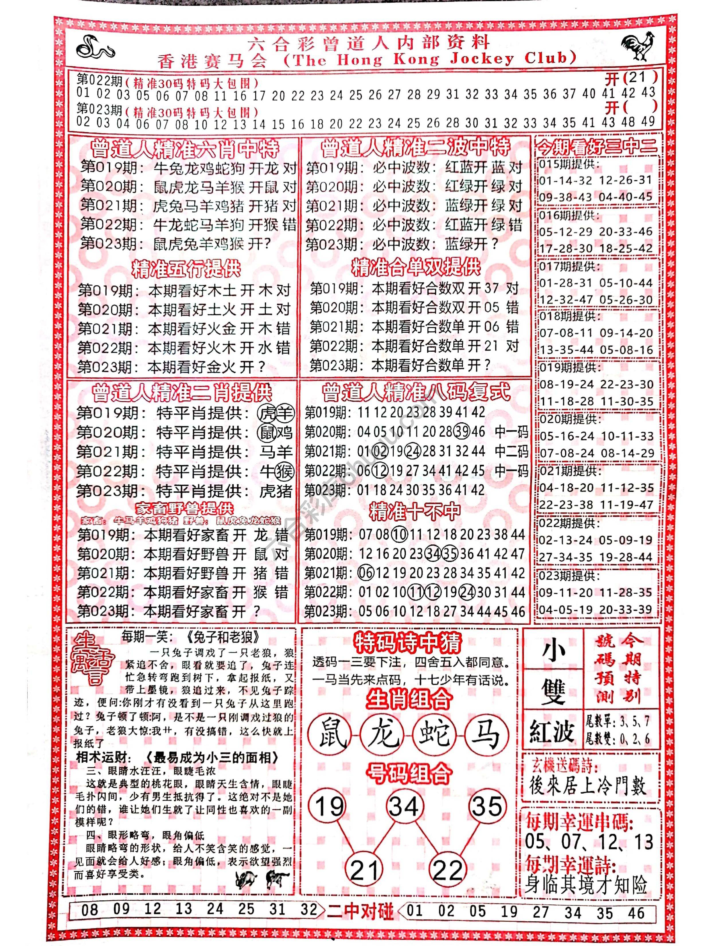 曾道人内部资料