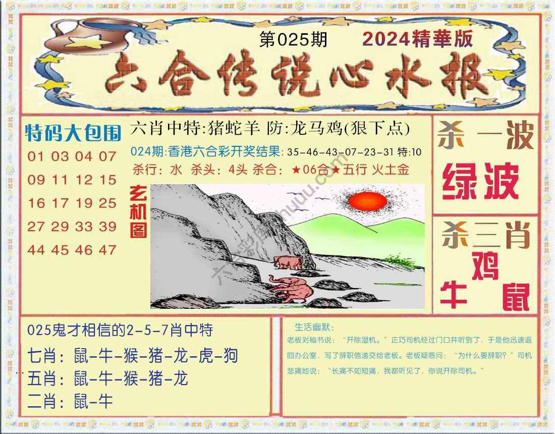 六合传说心水报
