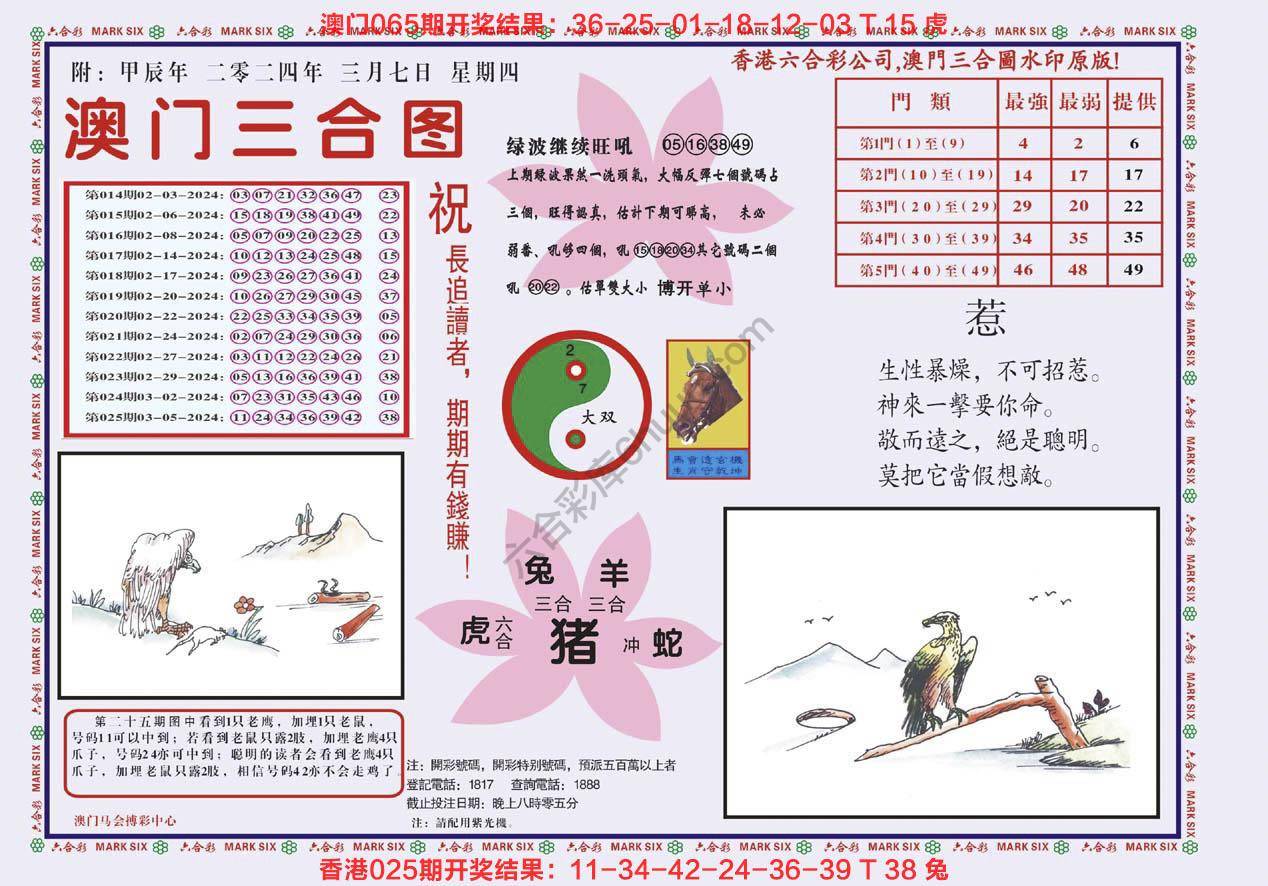澳门三合图