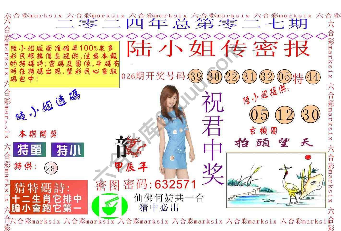 陆小姐传密