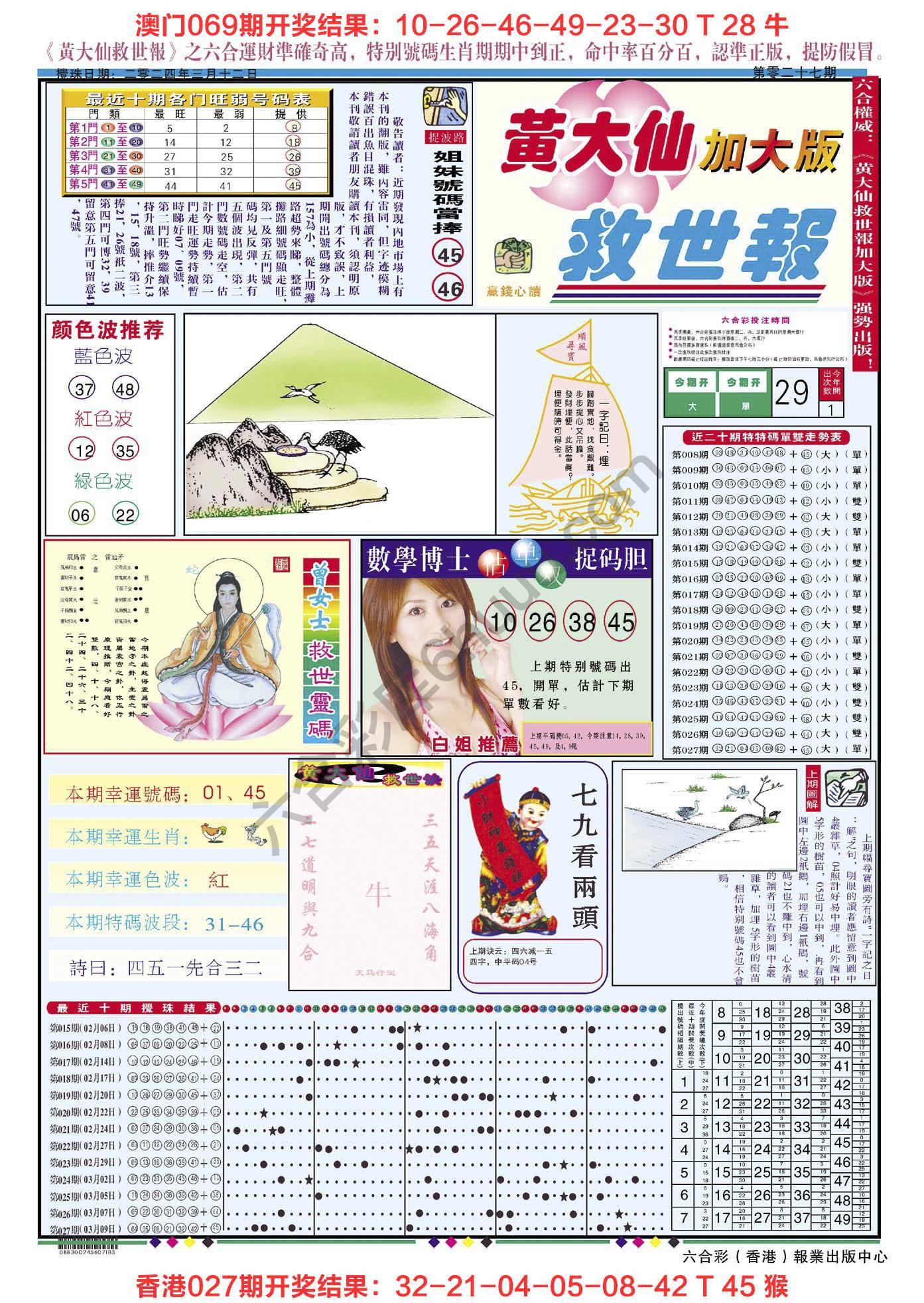 黄大仙救世报（加大版）