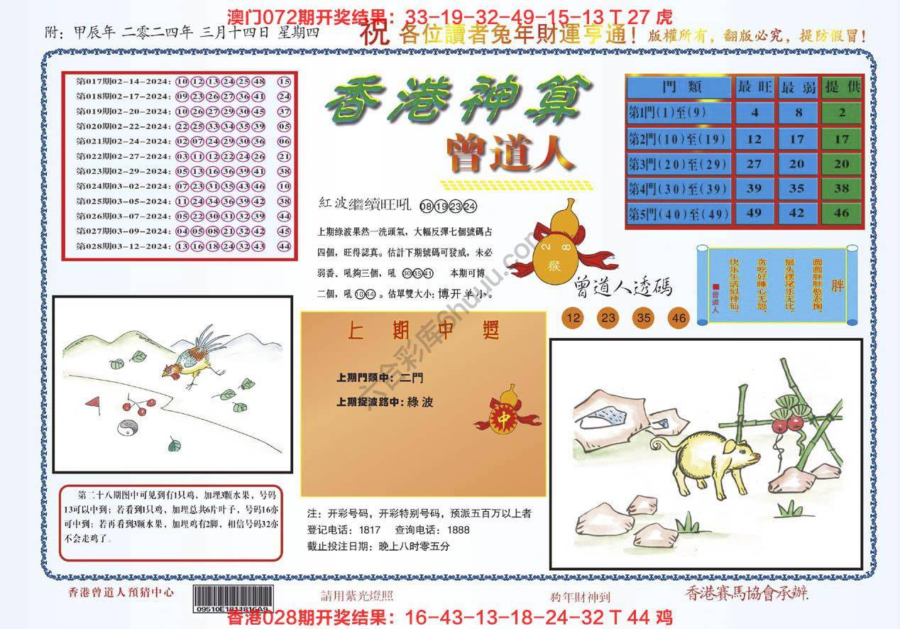 香港神算曾道人